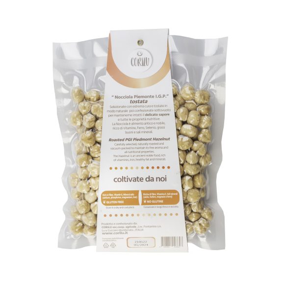 Nocciole Tostate 200 gr Retro Quadrato Sfondo scaled