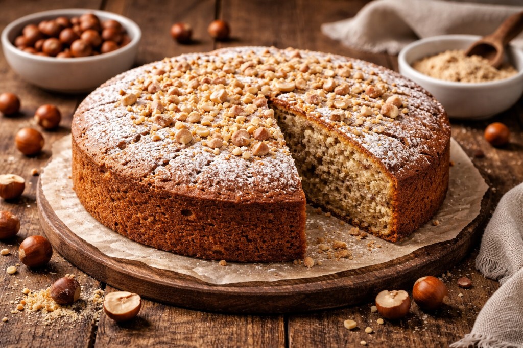 Torta alla nocciola da forno con farina di nocciola: ricetta semplice e soffice 1 Torta alla nocciola