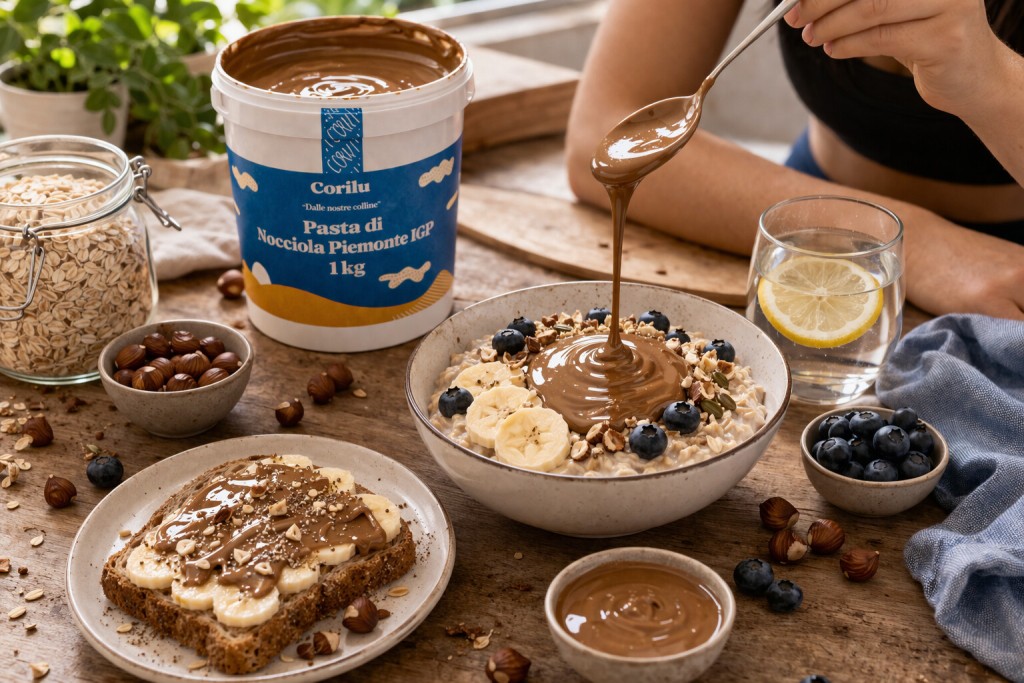 5 colazioni Fit con Pasta di Nocciola