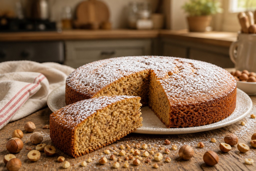 Torta morbida alla nocciola
